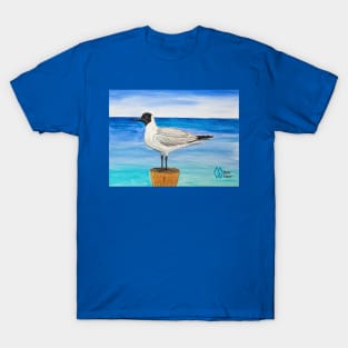 Black-headed gull at the shore T-Shirt